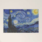 The Starry Night by Vincent van Gogh Welcome Mat Gallery Image 1