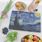 The Starry Night by Vincent van Gogh Cutting Board Gallery Image 2