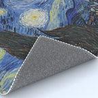 The Starry Night by Vincent van Gogh Rug Gallery Image 4