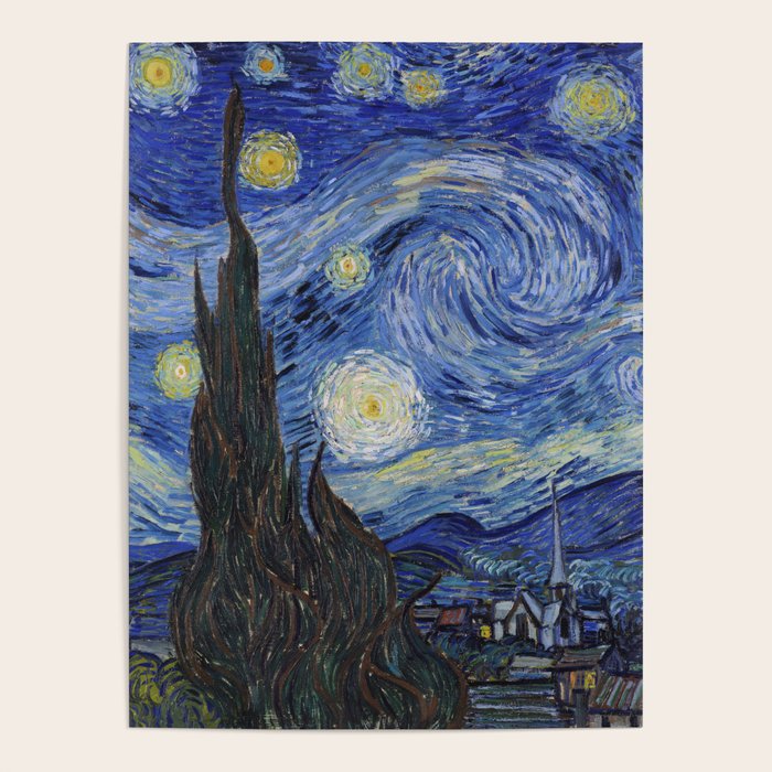 The Starry Night by Vincent van Gogh Poster Gallery Image 4