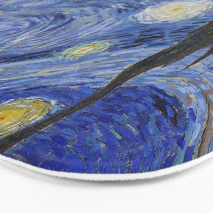 The Starry Night by Vincent van Gogh Bath Mat Gallery Image 3