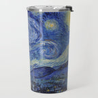 The Starry Night by Vincent van Gogh Travel Mug Gallery Image 2