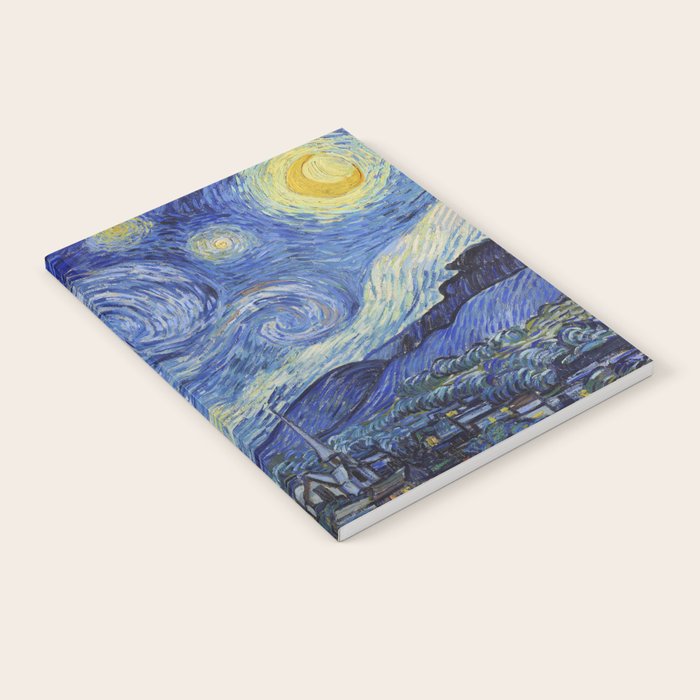 The Starry Night by Vincent van Gogh Notebook Gallery Image 1