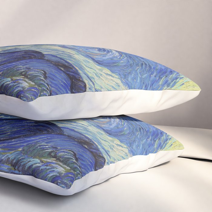 The Starry Night by Vincent van Gogh Pillow Sham Gallery Image 3