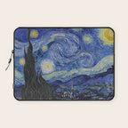The Starry Night by Vincent van Gogh Laptop Sleeve Gallery Image 1