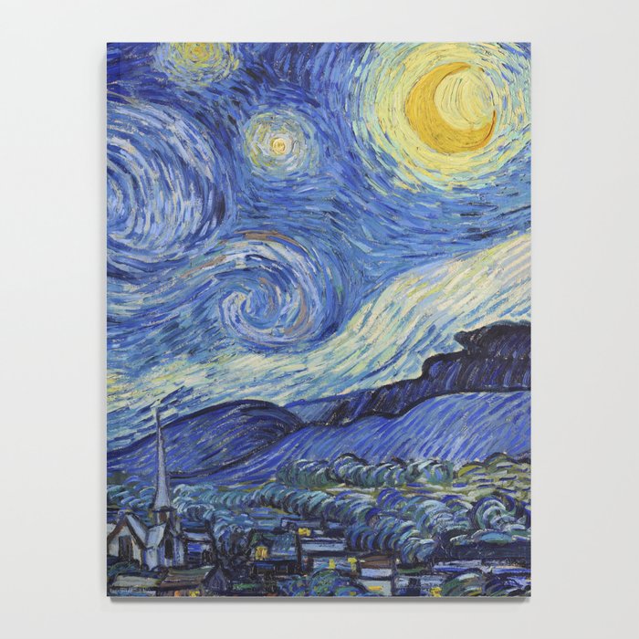 The Starry Night by Vincent van Gogh Notebook Gallery Image 4