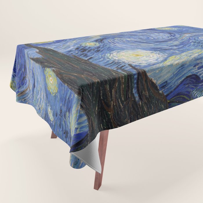 The Starry Night by Vincent van Gogh Tablecloth Gallery Image 1