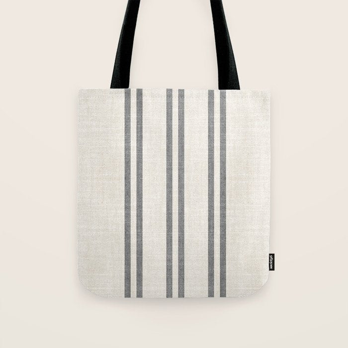 AEGEAN GREY STRIPE Tote Bag Gallery Image 1