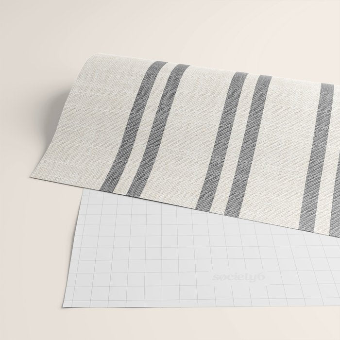 AEGEAN GREY STRIPE Wrapping Paper Gallery Image 2
