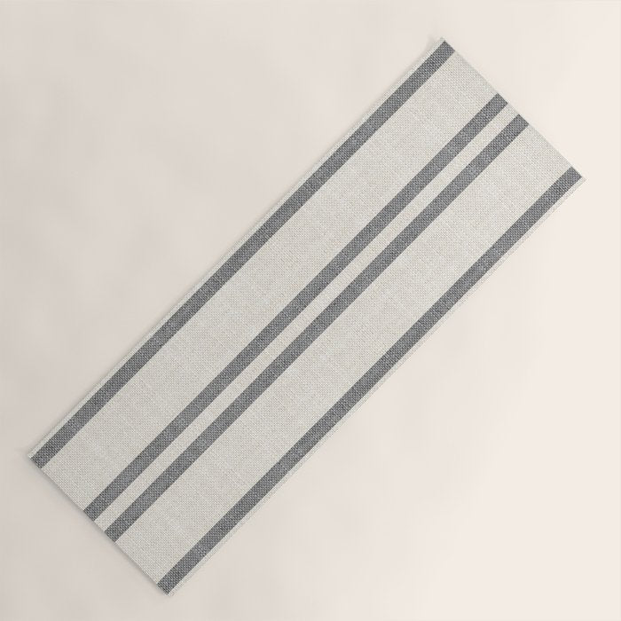 AEGEAN GREY STRIPE Yoga Mat Gallery Image 1