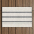 AEGEAN GREY STRIPE Outdoor Rug Gallery Image 1