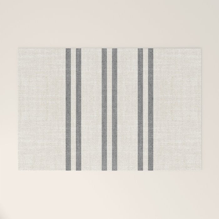 AEGEAN GREY STRIPE Welcome Mat Gallery Image 1