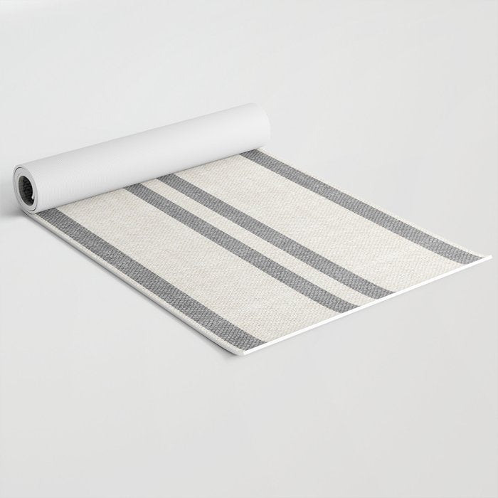 AEGEAN GREY STRIPE Yoga Mat Gallery Image 2