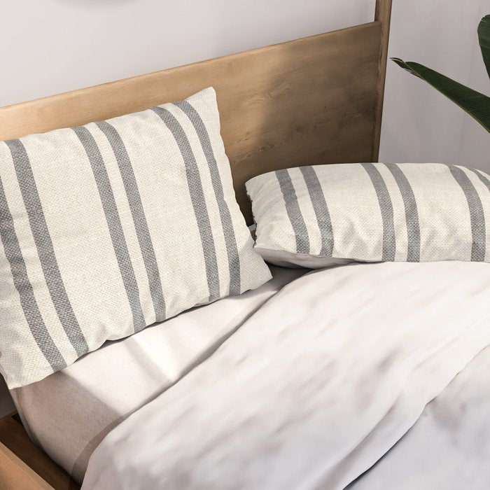 AEGEAN GREY STRIPE Pillow Sham Gallery Image 2
