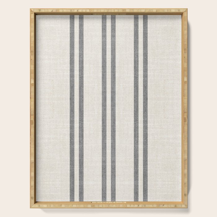 AEGEAN GREY STRIPE Serving Tray Gallery Image 1