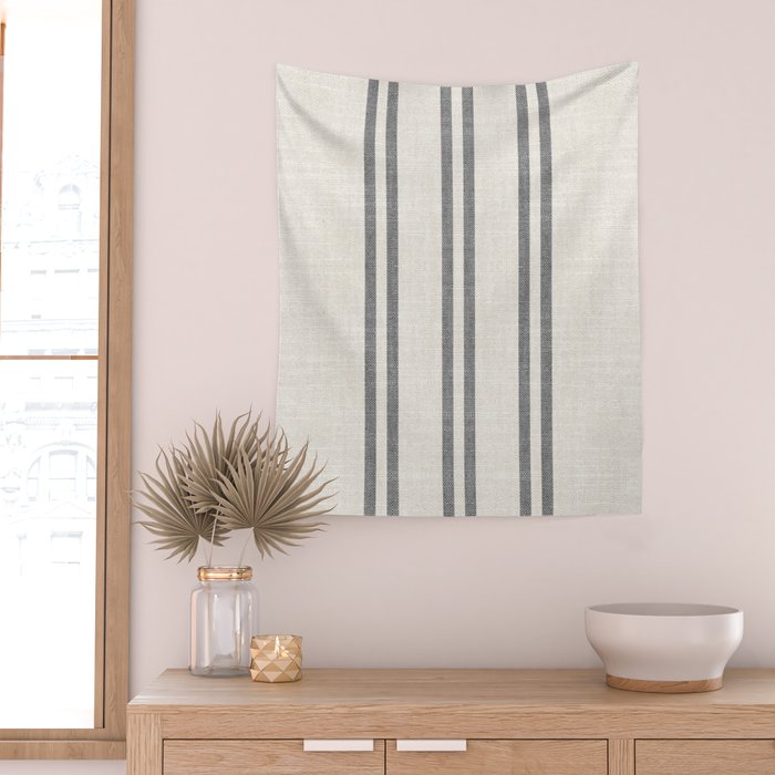 AEGEAN GREY STRIPE Wall Tapestry Gallery Image 2