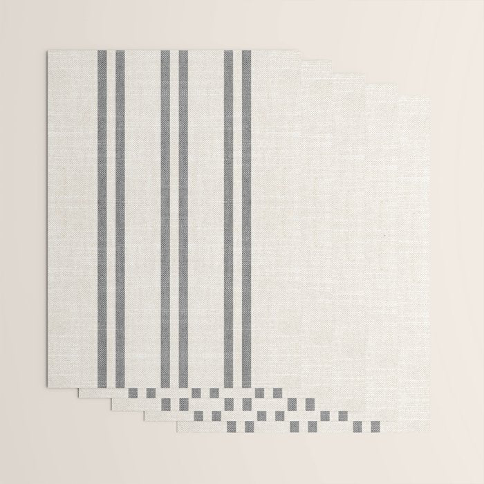 AEGEAN GREY STRIPE Wrapping Paper Gallery Image 3
