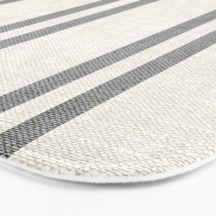 AEGEAN GREY STRIPE Bath Mat Gallery Image 3