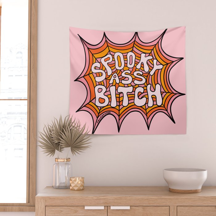 Spooky Ass Bitch Wall Tapestry Gallery Image 2
