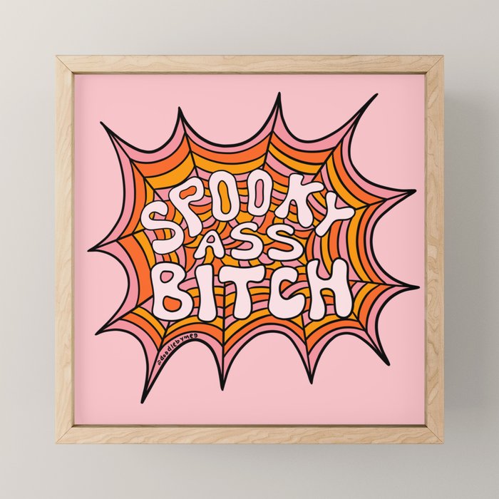 Spooky Ass Bitch Mini Art Print Gallery Image 1