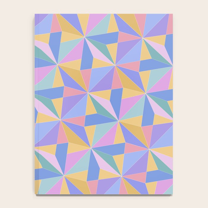 Kaleidoscope Tile Pattern V Bright Pastel Notebook Gallery Image 4