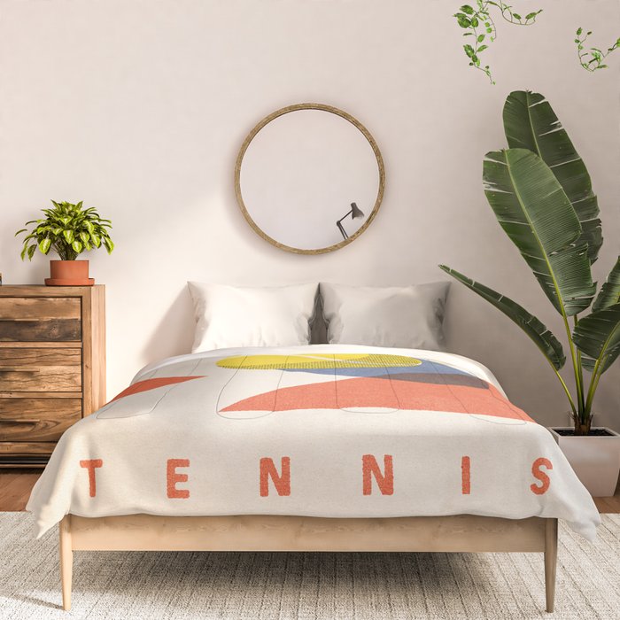 BALLS - Tennis - Clay Court - Summer Games Comforter Gallery Image 3