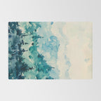 Watercolor Pine Trees 2 Rug Gallery Image 2