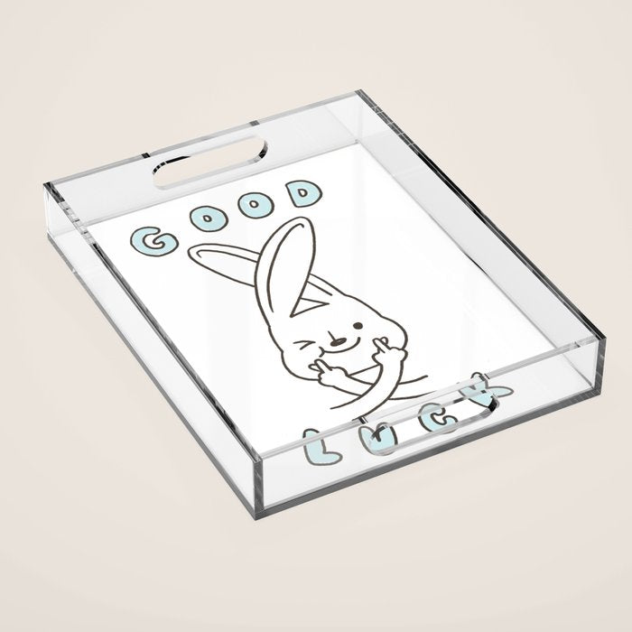 Finger Crossed, Good Luck Acrylic Tray Gallery Image 1
