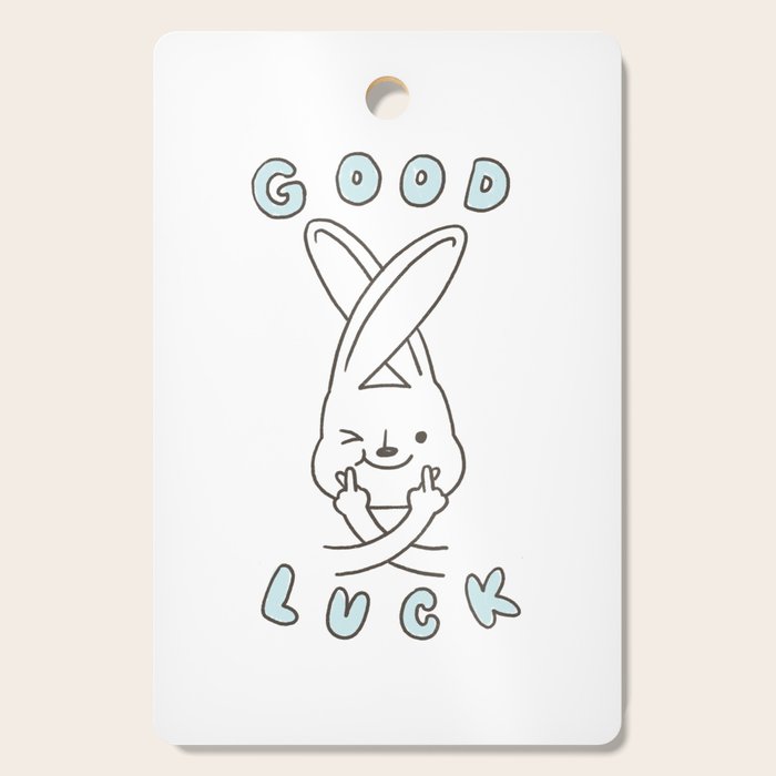Finger Crossed, Good Luck Cutting Board Gallery Image 1