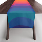 Retro Sacred Geometry | 80s Wavy Vibe Table Runner Gallery Image 1