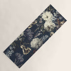 Antique Blue Moonlight Midnight Baroque Flower Garden Yoga Mat Gallery Image 1