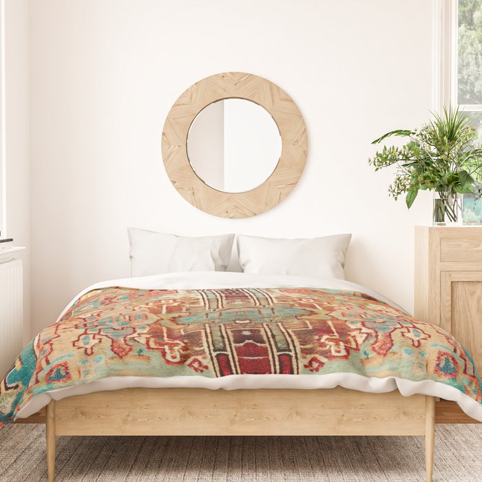 Eclectic Vintage Bohemian Aesthetic Duvet Cover Gallery Image 3