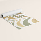 Sage and Gold Modern Leaf Yoga Mat Gallery Image 2
