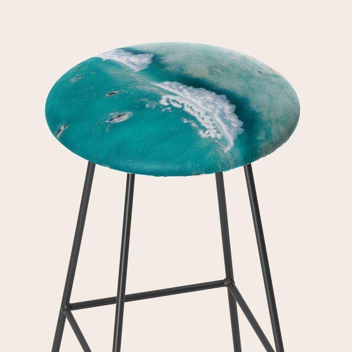Surfers in Blue Waves Stool Gallery Image 2
