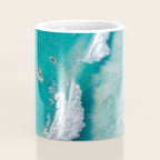 Surfers in Blue Waves Coffee Mug Gallery Image 4