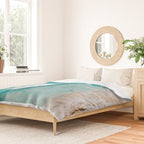 Surfers in Blue Waves Duvet Cover Gallery Image 2