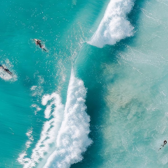 Surfers in Blue Waves Coffee Mug Gallery Image 2