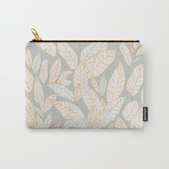 Leaves and lines I Carry All Pouch Gallery Image 1