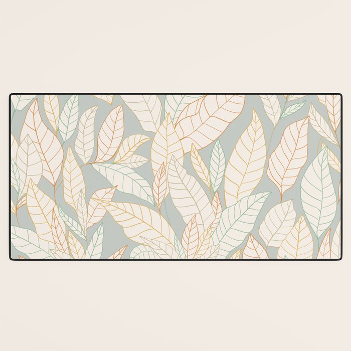 Leaves and lines I Desk Mat Gallery Image 3