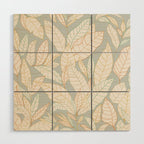 Leaves and lines I Wood Wall Art Gallery Image 1