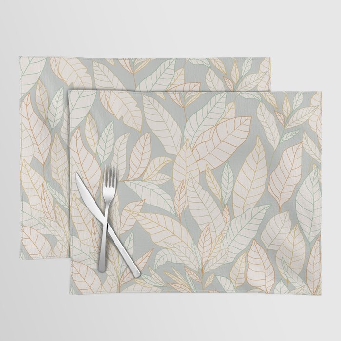 Leaves and lines I Placemat Gallery Image 1