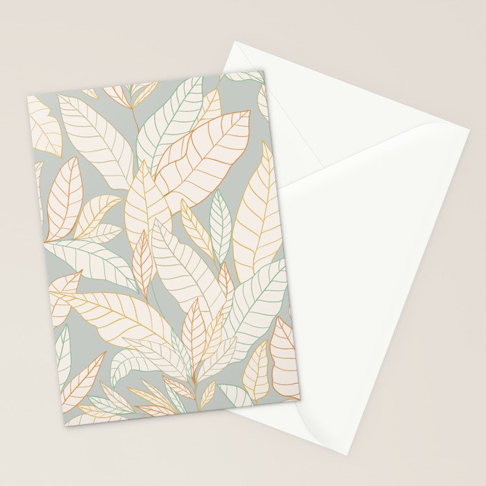 Leaves and lines I Stationery Card Gallery Image 2