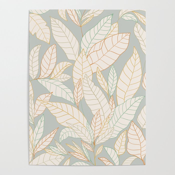 Leaves and lines I Poster Gallery Image 4