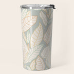 Leaves and lines I Travel Mug Gallery Image 2