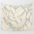 Leaves and lines I Wall Tapestry Gallery Image 4