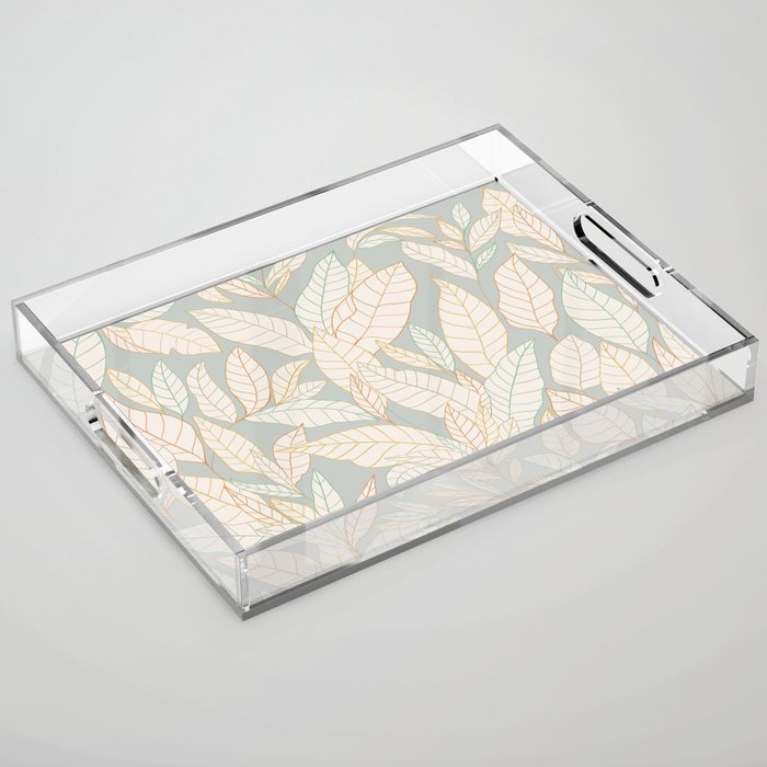 Leaves and lines I Acrylic Tray Gallery Image 1