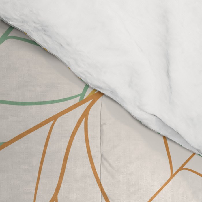 Leaves and lines I Comforter Gallery Image 4