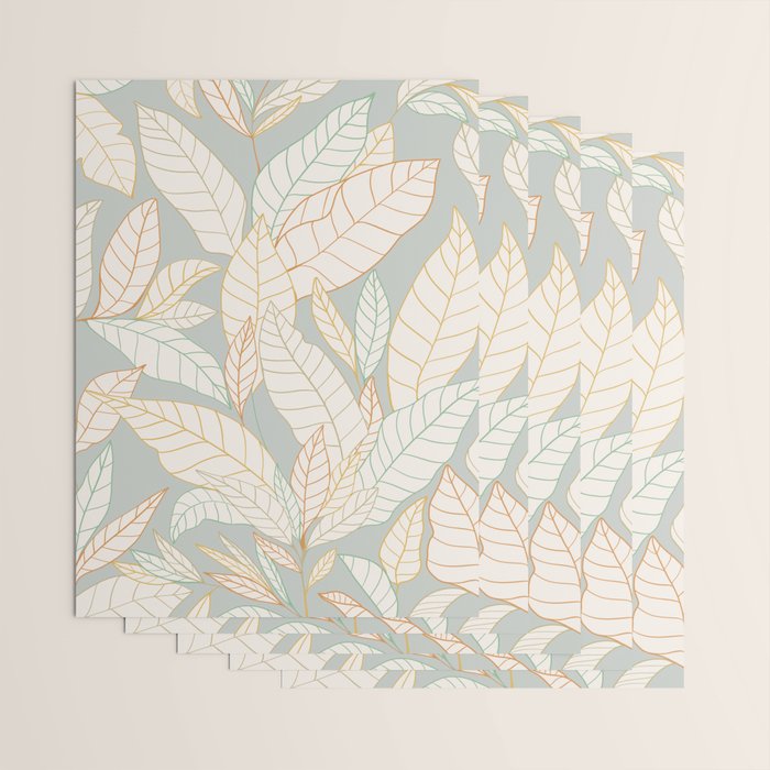 Leaves and lines I Wrapping Paper Gallery Image 3
