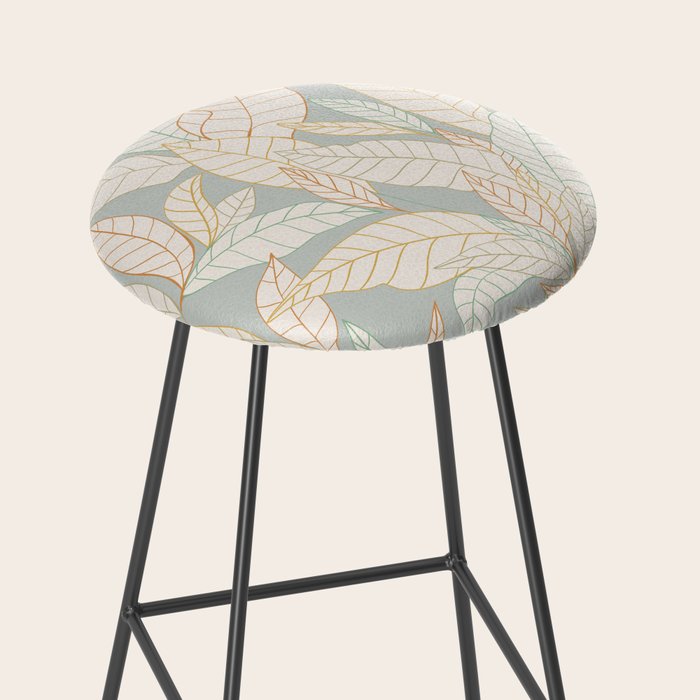 Leaves and lines I Stool Gallery Image 2