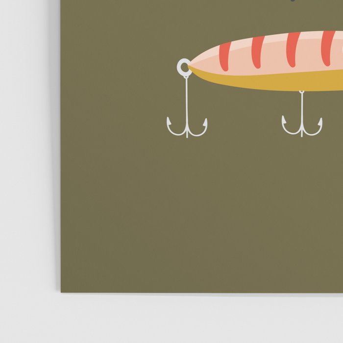 Fishing Lures Green Poster Gallery Image 3